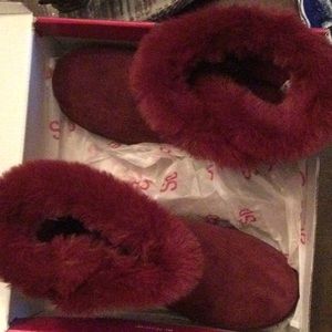 Wine Snow Boots
